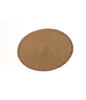 Free Shipping Round Woven Placemats Wholesale Round Food Serving Placemats Modern Restaurant Placemat