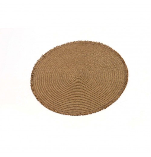 Free Shipping Round Woven Placemats Wholesale Round Food Serving Placemats Modern Restaurant Placemat