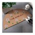 Factory Direct Sale Fast Water Absorbent Mat Semicircle Shaped 3.8mm Thickness Soft Diatom Bath Mats