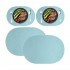 Color Leather Waterproof and Oil-proof Household Insulation Anti-scalding Oval Table Mat