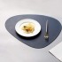 Washable Kitchen Luxury Dining Gold Round Synthetic Pu Faux Leather Placemats For Dining Table