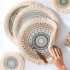 Wholesale Custom Natural Woven JUTE Placemats Heat Resistant Round Rattan Placemats For Table Mats