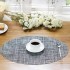 Anti-slip chirsmas desgin vinyl oval placemats pvc woven mesh place mat pvc table mat for dinner