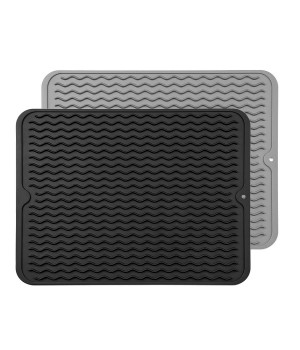 Eco Friendly Dishwasher Safe Heat-Resistant Sink Mat Silicon Placemat Durable Silicone Dish Drying Mat