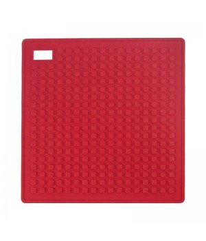 Non Slip Flexible Durable Heat Resistant Silicone Pot Holder/ Silicone Trivet / Coaster / Placemat / Hot Pad Square BPA Free 80g