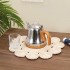 Eco-Friendly round Hand-Woven Rattan Corn Placemats Durable Table Decoration for Kitchen Dining for Food Commercial Use