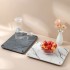 Marble Design Bowl Dish Cup Knife Fork Tableware Luxury Quickly Absorption Water Fast Drying Diatomite Stone Mat Home Mat