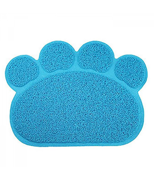 Dog Paw Shape Placemat Mat Cat Feeding Mat PVC Pet Mat