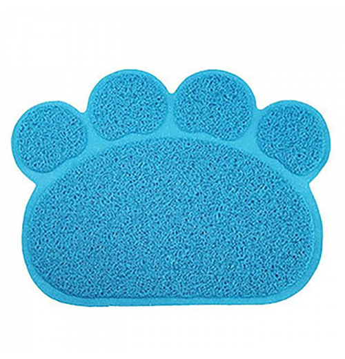 Dog Paw Shape Placemat Mat Cat Feeding Mat PVC Pet Mat