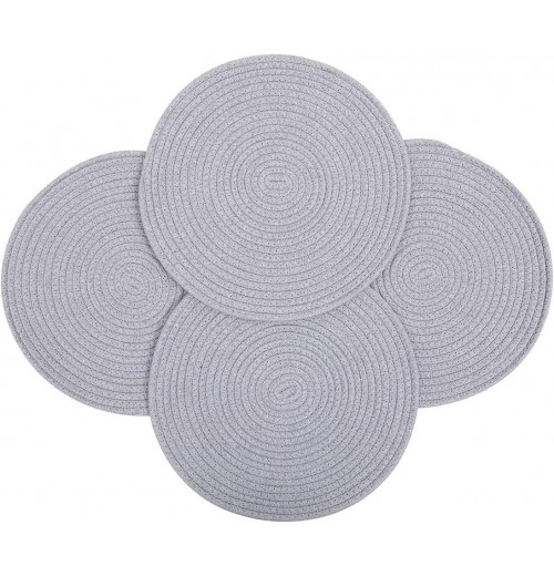 Wholesale Thick Handmade Cotton Rope Woven Meal Mat Round Cotton Thread Kitchen Table Thickened Thermal Insulation Mat