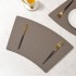 Placemats Faux Leather Place Mats Heat Resistant Waterproof Wipeable Non-Slip Dining Table Mats Tabletop Decor for DinningTable