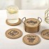 Customized Cork Table Mat Cork Coffee Cup Mats Print Cork Coaster wth Holder