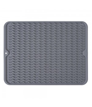 Silicon Placemat Durable Silicone Dish Drying Mat Dishwasher Safe Silicone Draining Mat For Kitchen