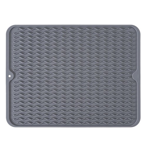 Silicon Placemat Durable Silicone Dish Drying Mat Dishwasher Safe Silicone Draining Mat For Kitchen