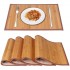 Natural Table Dinner Woven Bamboo Set placemat Natural Bamboo Table placemats For Dishes