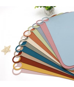 Soft Silicone Toddler Dinnerware Placemat - Waterproof, Food-Grade, Non-Slip Drawing Pad for Kids