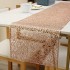 Nordic Table Decor 12 inch Hollow Out PVC Square Seed Table Runner Anti Slip PVC Heat Resistant Pad Metallic Placemats